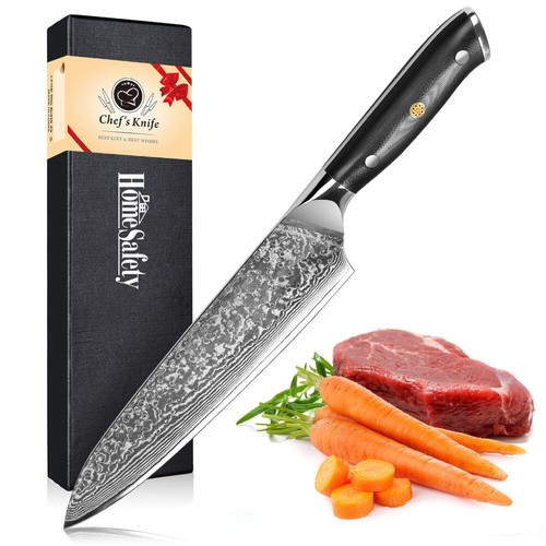 Coltello cuoco damascato - coltello,