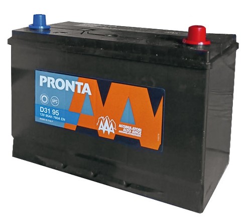 Batteria auto 95ah alto - 95ah, adige