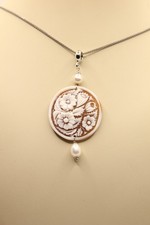 CAMMEO CIONDOLO DONNA ARGENTO