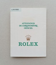ROLEX Guarantee Warranty Paper