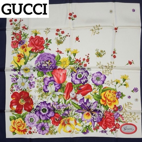 Sciarpa seta gucci - seta, bianca