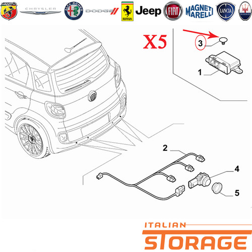 Fiat 500l kit bottone - 5,