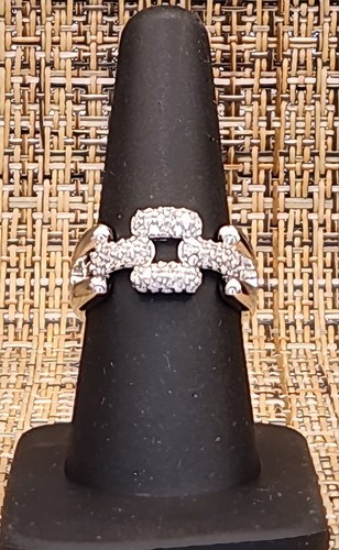Anello maglia moissanite