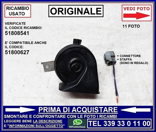 Clacson fiamm staffa - +, +