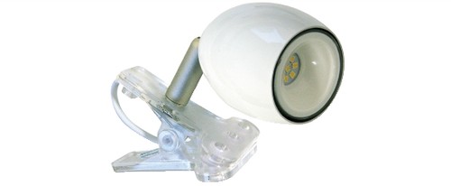 Faretto singolo led con - faretto, pinza