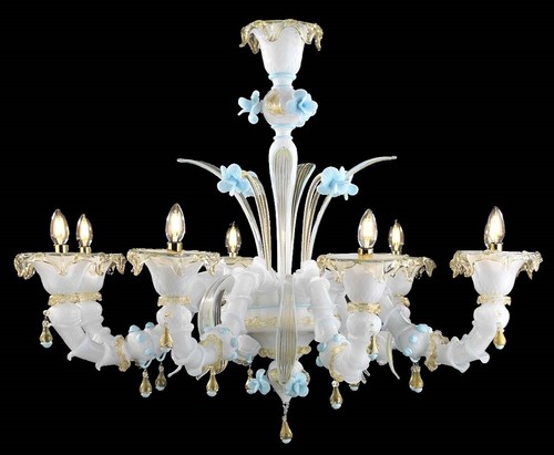 Lampadario veneziano bianco - , in