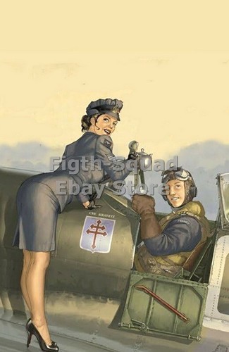 Ww2 foto pin con - pin-up,
