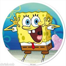 Cialda SPONGEBOB Decorazione Torta Ostia o Zucchero Personalizzata 