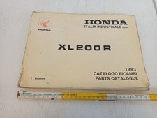 catalogo ricambi parts catalogue originale 1983 Honda XL 200 R - 1 edizione