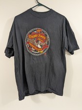 Camicia vintage 1984 1985 Sturgis Harley Davidson Eagle Soars Alone XL Cheyenne, WY