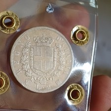 Moneta In Argento Regno D Italia 835/1000 G 10 .2 Lire VEII 1863 LOTTO 1526