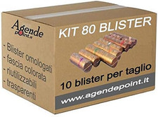 - Kit80 Blister Contenitori per Monete Euro 80 Pezzi Assortiti 10 Pezzi per Tagl