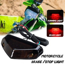 Universale 12v 12 Led Rosso Faro Freno Fanale Targa Luci Posteriore Moto Nero