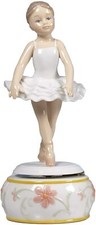 Carillon Ballerina 20cm in Porcellana Nàvel