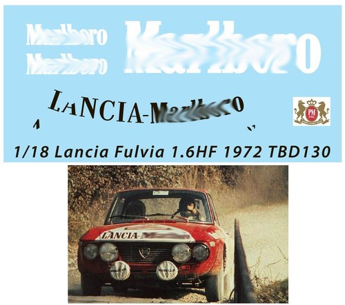 Decals per lancia fulvia - per,