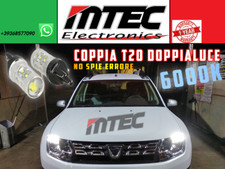 COPPIA LAMPADE DIURNE T20 // LED CAN BUS DACIA DUSTER AUDI A1 W21W MOD PHILIPS