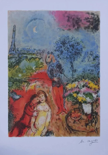 Marc chagall amanti sui - chagall,