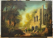 Quadro olio tela baroni - quadro,