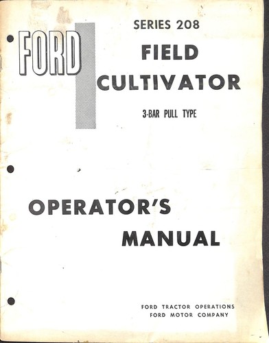 Ford serie 208 coltivatore - 208, da