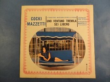 7" ITA - COCKI MAZZETTI - "UNO VENTUNO TREMILA" - POP - CHANSON - PRE BEAT  1964