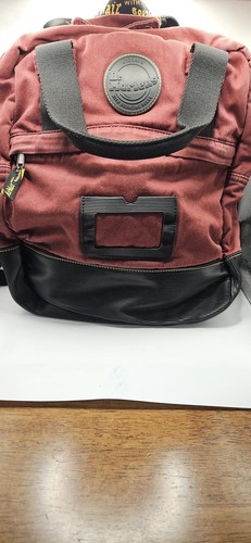 Zaino martens bordeaux tela - dr,