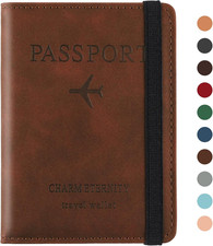 Porta Passaporto Custodia Passaporto Da Viaggio Con Blocco RFID Pelle PU Portado