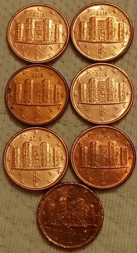 Monete cent anno 2016 - monete,