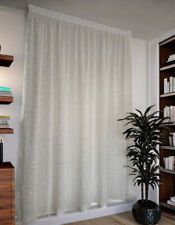 Tende arredo su Misura con fettuccia arricciatenda - tessuto bianco con ricamo