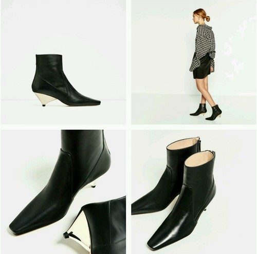 Zara laminated leather high - laminated,