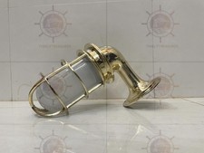 Brass Milk Glass Wall Light