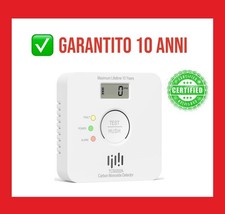 ✅ Rilevatore Monossido di Carbonio LIORQUE 10 Anni Allarme Certificato EN50291