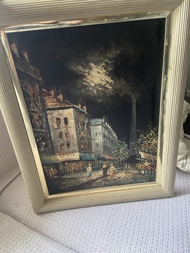 Dipinto olio vintage - , con