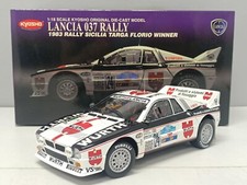 Lancia 037 Rally Winner Sicilia Targa Florio 1983 #24 Wurth Kyosho 1:18 Usato