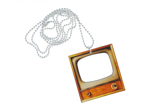 Collana retro con ciondolo - collana,