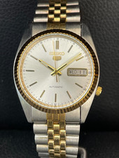  RARE Vintage Two Tone Seiko 5