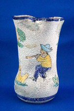 PROCIDA Vincenzo VIETRI vaso ceramica maiolica trattato con acido scuola Gambone