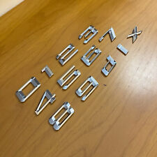 Stemma numeri e lettere per modello BMW argento cromato da 21mm - logo per baule