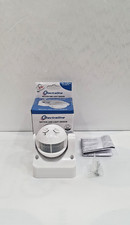 SENSORE DI PRESENZA MOVIMENTO CON INTERRUTTORE CREPUSCOLARE TIMER IP44 BIANCO