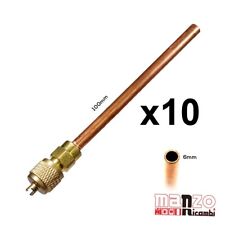 10 VALVOLA DI SERVIZIO 1/4" 100 mm GAS R22 R407c R134a r600 CLIMATIZZATORE FRIGO