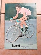 Gimondi Felice Poster Ciclismo  Bianchi Campagnolo 34x24 Cm Tommasini 
