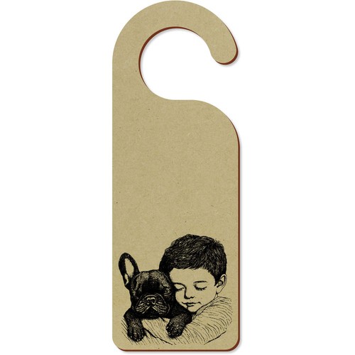 Boy with french bulldog - 'boy, bulldog'
