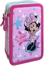 Astuccio Scuola 3 Zip Minnie