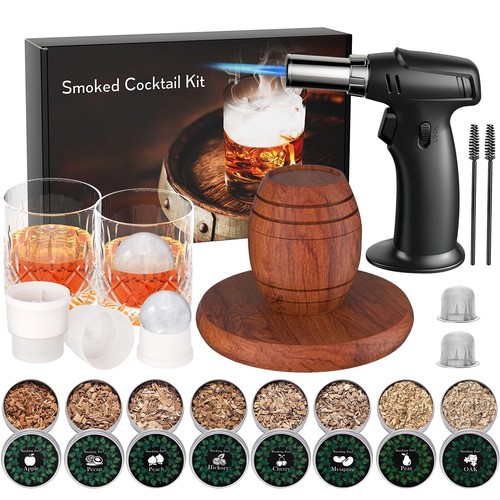 Whiskey smoker kit with - smoker, torch