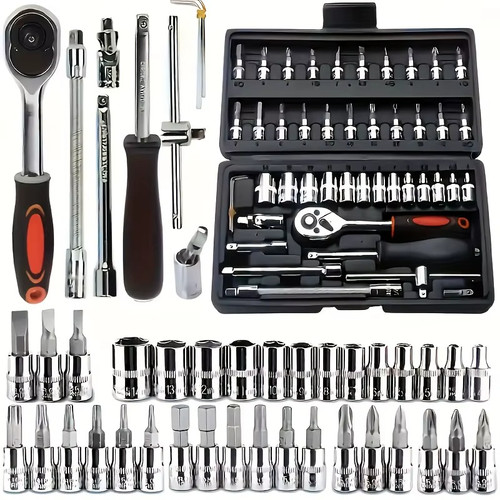 Set attrezzi meccanici auto - attrezzi, 46