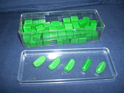 Pezzi esercito legno verde