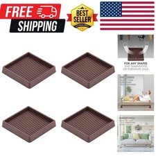 3X3 Rubber Caster Cups, Non