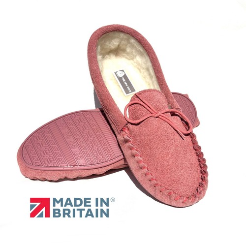 Mocassino pantofole donna rosa