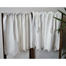 COPPIA TENDINE 100x65cm CON INSERTI UNCINETTO