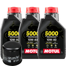 KIT TAGLIANDO 3L MOTUL 5000 10W40 FILTRO OLIO SUZUKI VZ Marauder 1600 2004-2005
