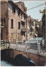 TREVISO - ANTICHE CASE DAL PONTE DELLA MALVASIA - VIAGG. -18114-